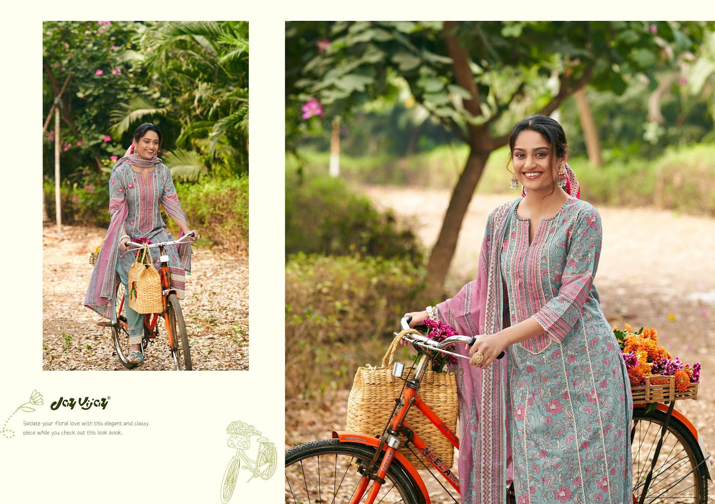 Safarnama Jay Vijay Pure Cotton Pant Style Suits Supplier Ahmedabad