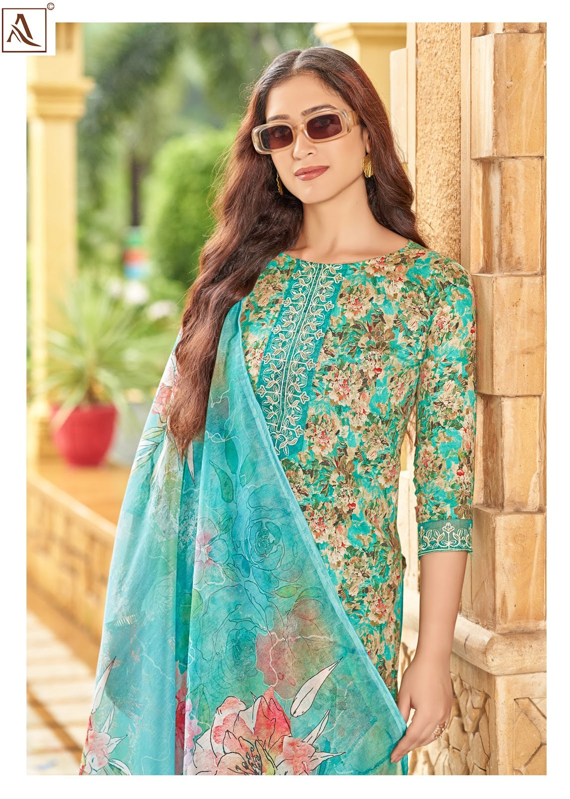 Safeena Alok Zam Cotton Karachi Salwar Suits Supplier