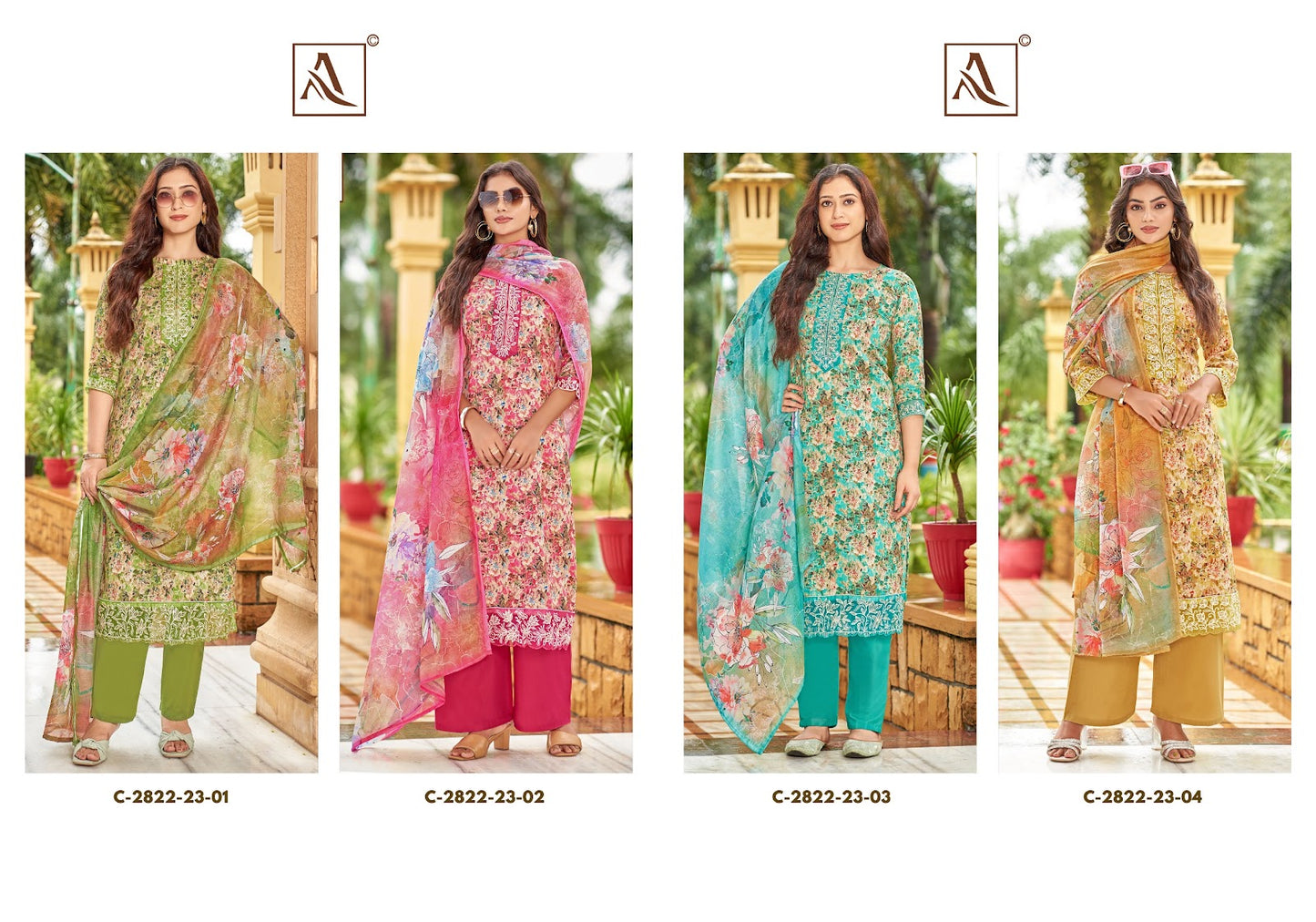 Safeena Alok Zam Cotton Karachi Salwar Suits Supplier