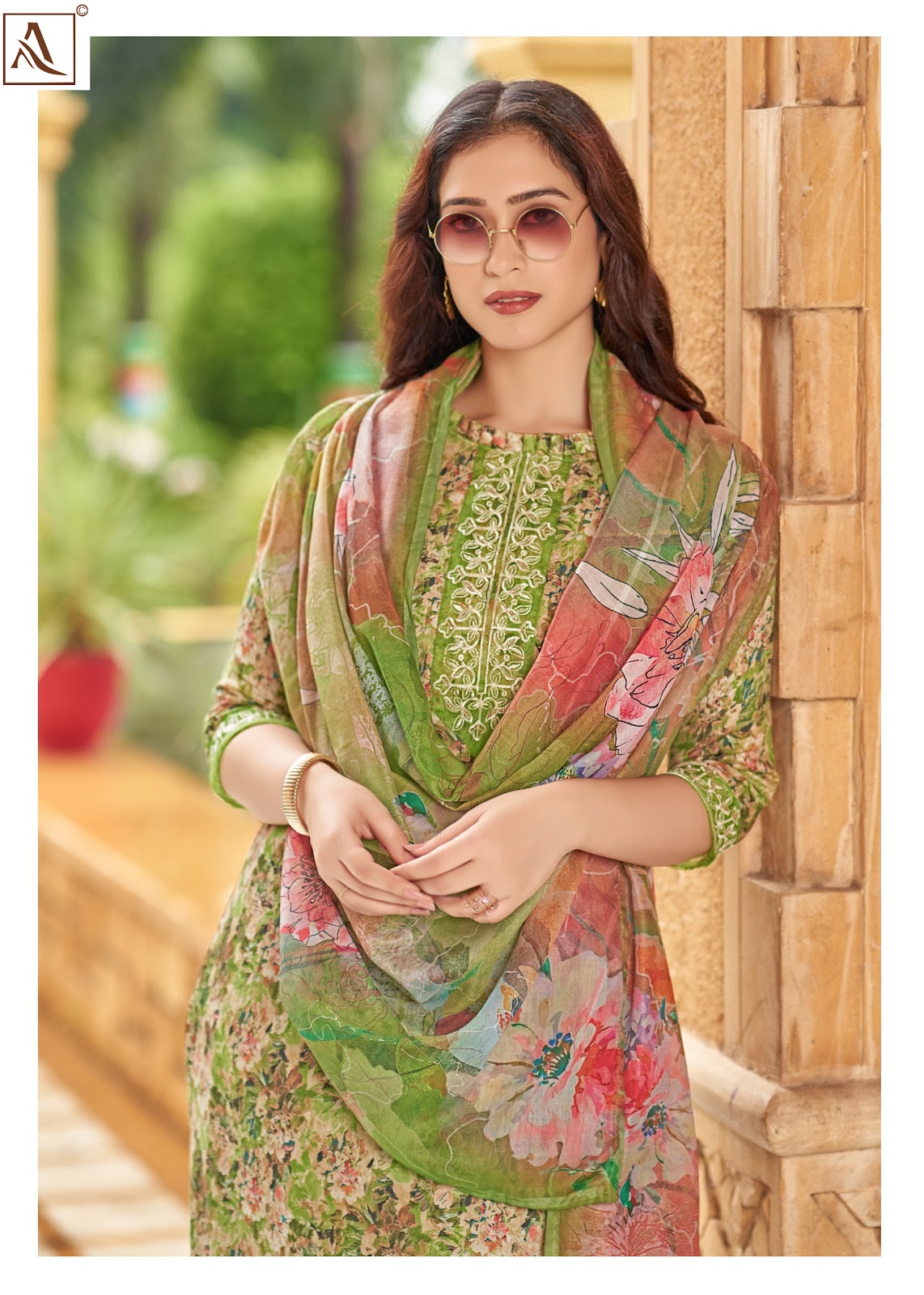 Safeena Alok Zam Cotton Karachi Salwar Suits Supplier