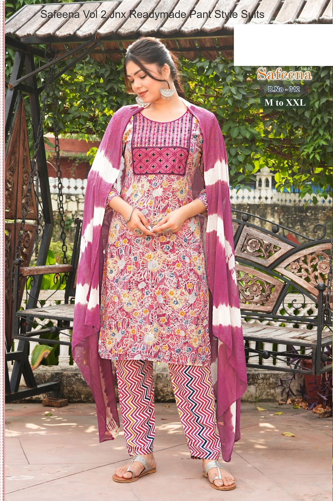 Safeena Vol 2 Jnx Rayon Readymade Pant Style Suits Wholesale Price