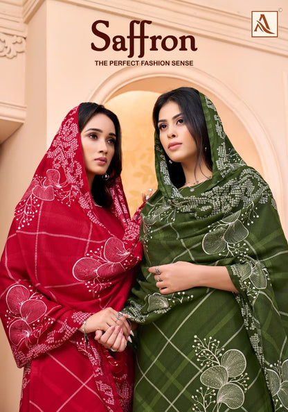 Saffron Alok Pashmina Suits Exporter Ahmedabad