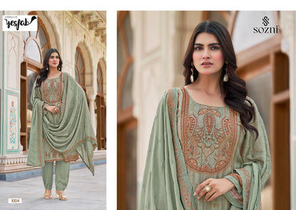 Saffron Edit Sozni Yesfab Modal Pant Style Suits Supplier Ahmedabad