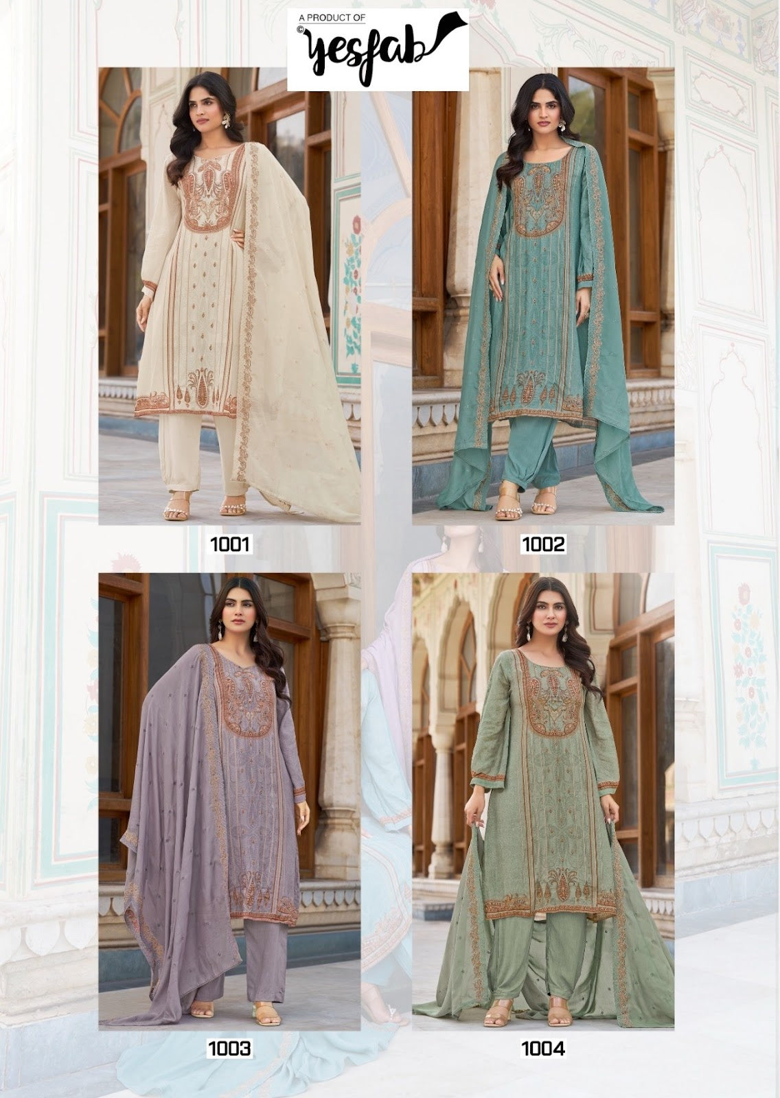 Saffron Edit Sozni Yesfab Modal Pant Style Suits Supplier Ahmedabad