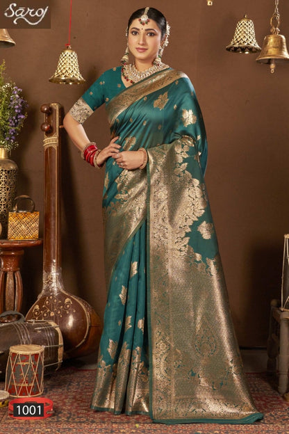 Saffron Silk Vol 1 Saroj Silk Sarees Supplier India