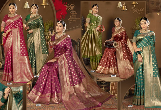 Saffron Silk Vol 3 Saroj Silk Sarees Manufacturer India