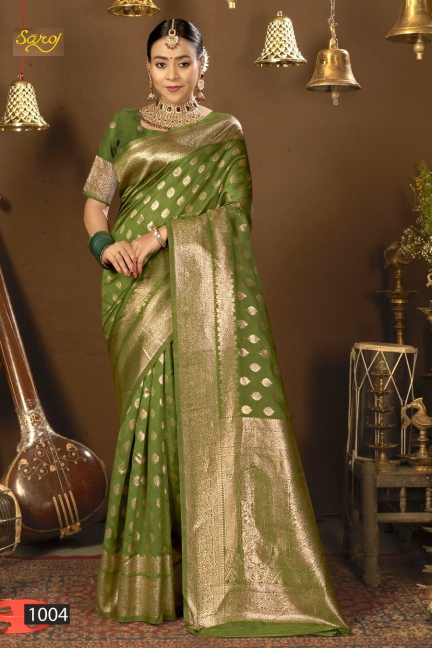 Saffron Silk Vol 3 Saroj Silk Sarees Manufacturer India