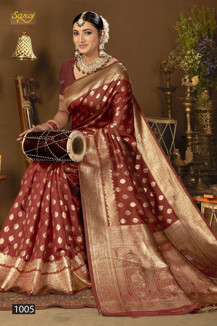 Saffron Silk Vol 3 Saroj Silk Sarees Manufacturer India
