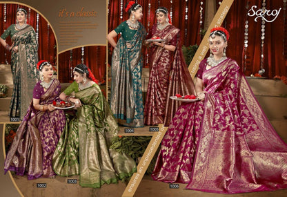 Saffron Silk Vol 4 Saroj Silk Sarees Exporter India
