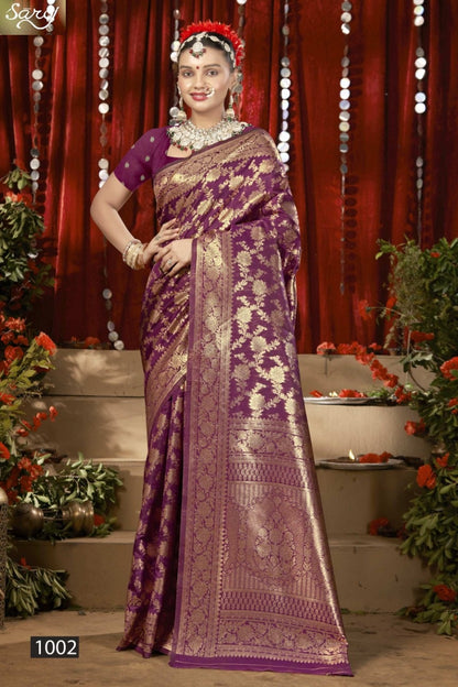 Saffron Silk Vol 4 Saroj Silk Sarees Exporter India