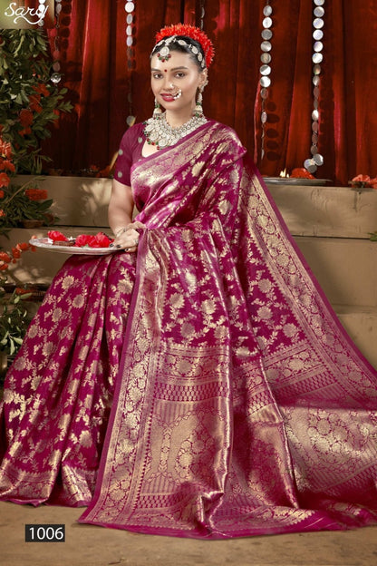 Saffron Silk Vol 4 Saroj Silk Sarees Exporter India