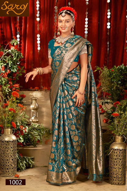 Saffron Silk Vol 6 Saroj Silk Sarees Wholesale Price