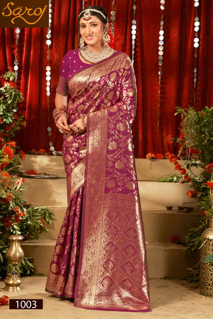Saffron Silk Vol 6 Saroj Silk Sarees Wholesale Price