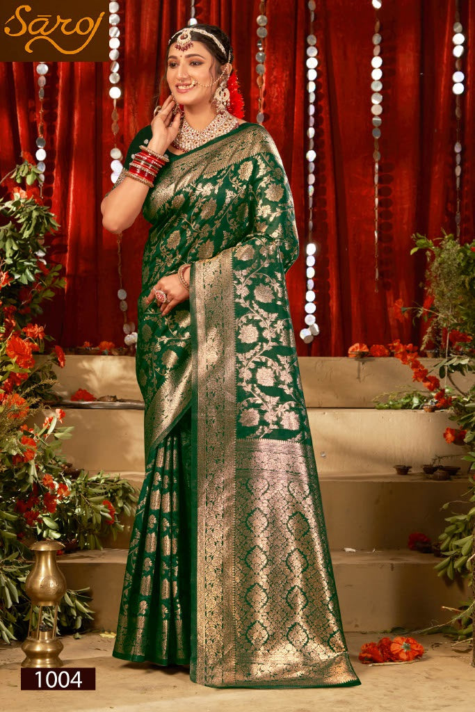 Saffron Silk Vol 6 Saroj Silk Sarees Wholesale Price