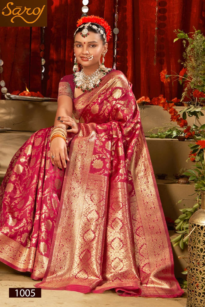Saffron Silk Vol 6 Saroj Silk Sarees Wholesale Price