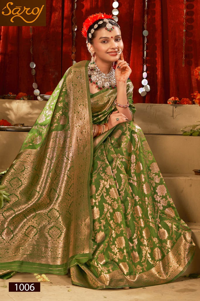 Saffron Silk Vol 6 Saroj Silk Sarees Wholesale Price