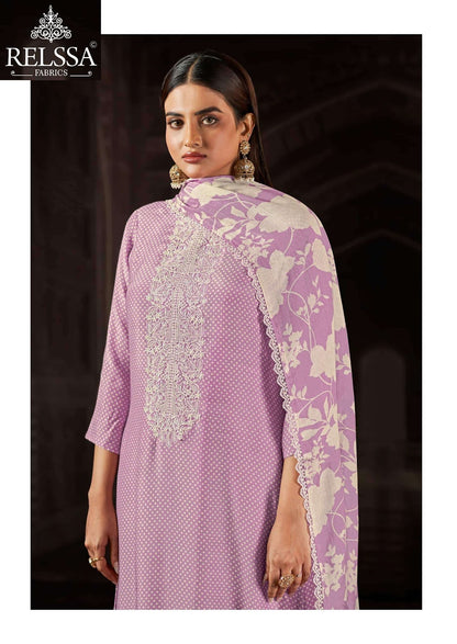 Saffron Vol 3 Relssa Fabrics Modal Pant Style Suits Wholesale Price