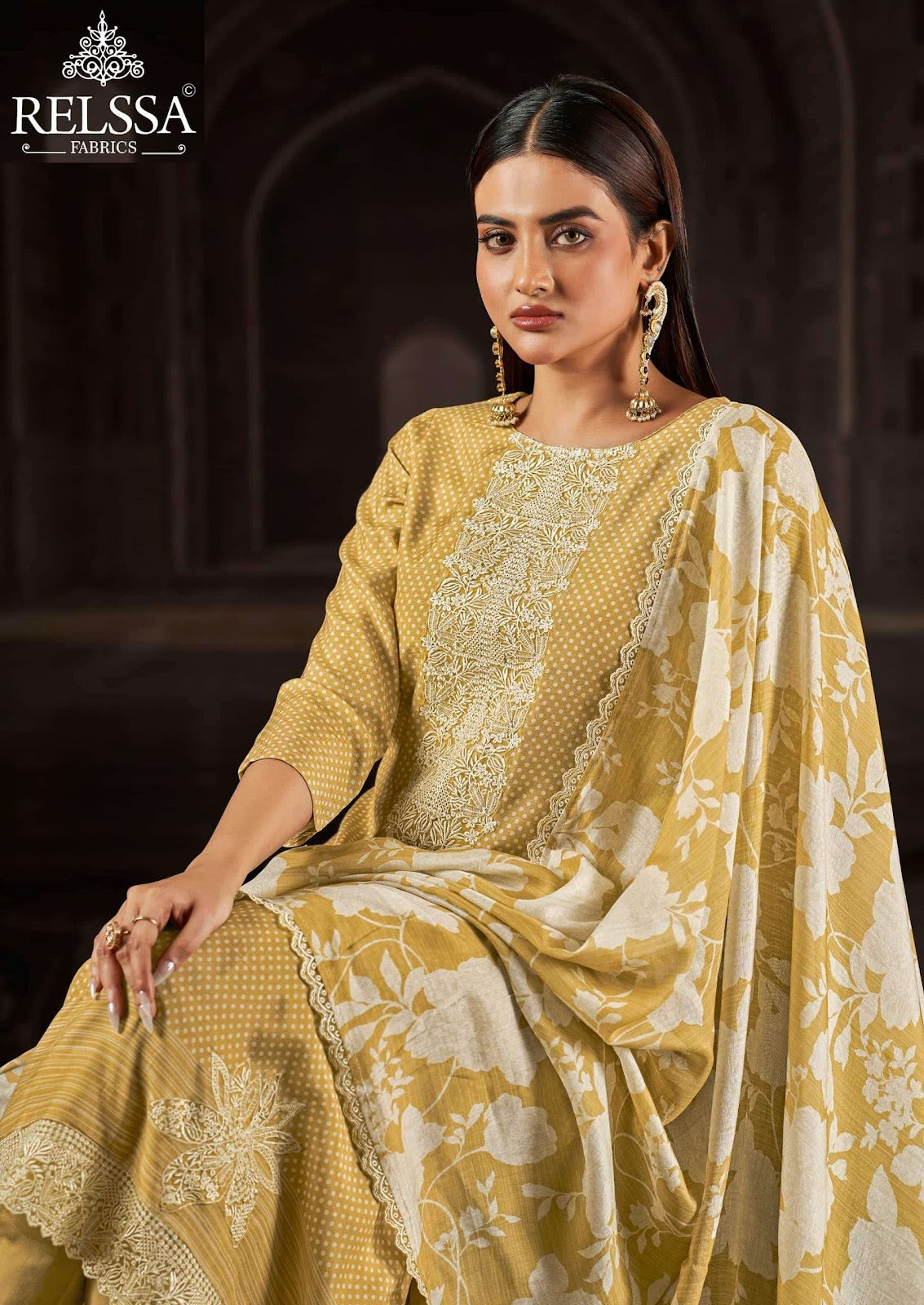 Saffron Vol 3 Relssa Fabrics Modal Pant Style Suits Wholesale Price
