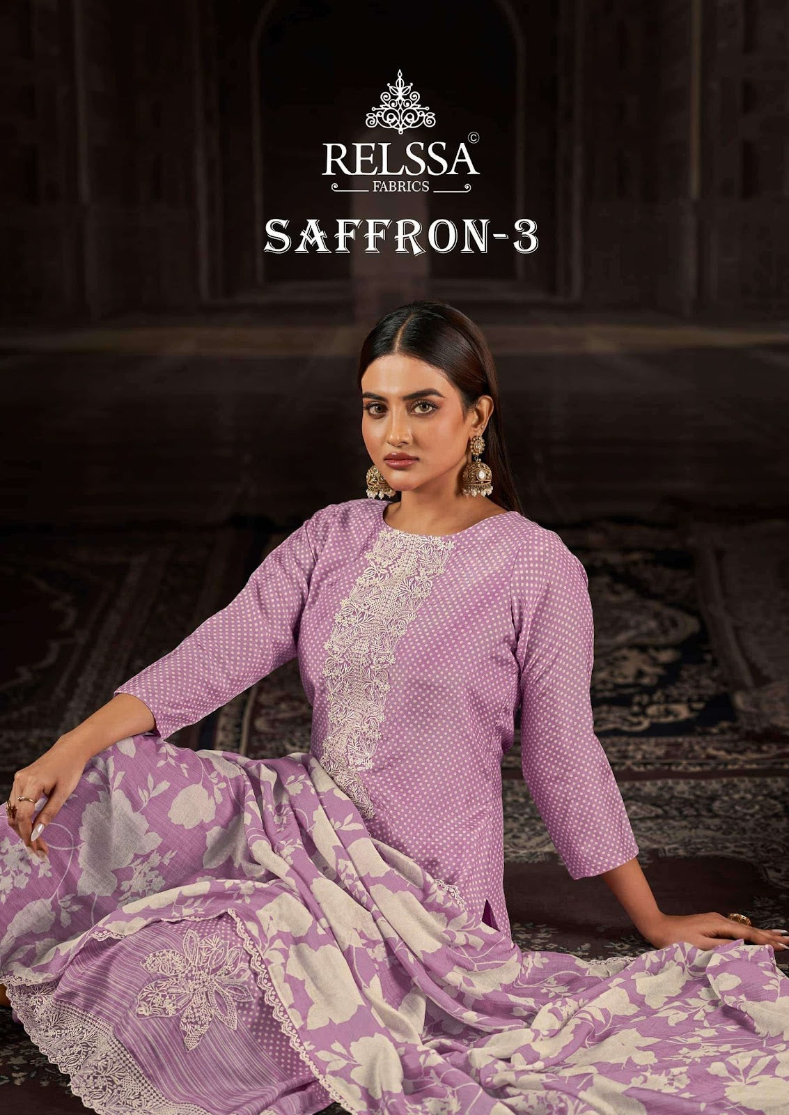 Saffron Vol 3 Relssa Fabrics Modal Pant Style Suits Wholesale Price