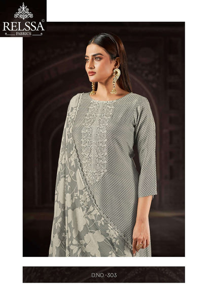 Saffron Vol 3 Relssa Fabrics Modal Pant Style Suits Wholesale Price