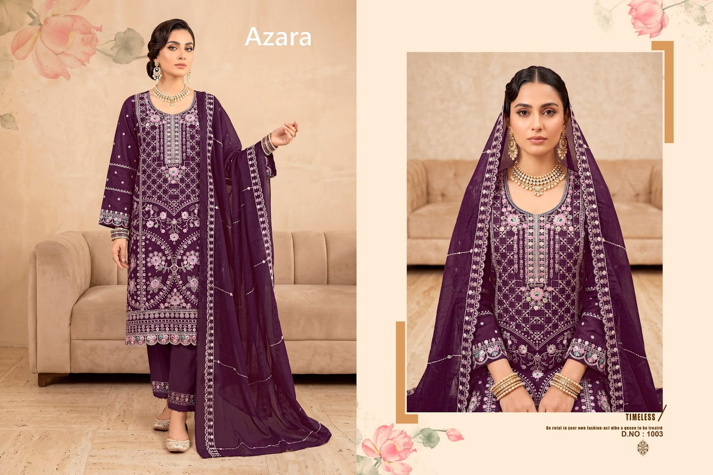 Safia Radhika Fashion Azara Lawn Cotton Karachi Salwar Suits Wholesaler Ahmedabad