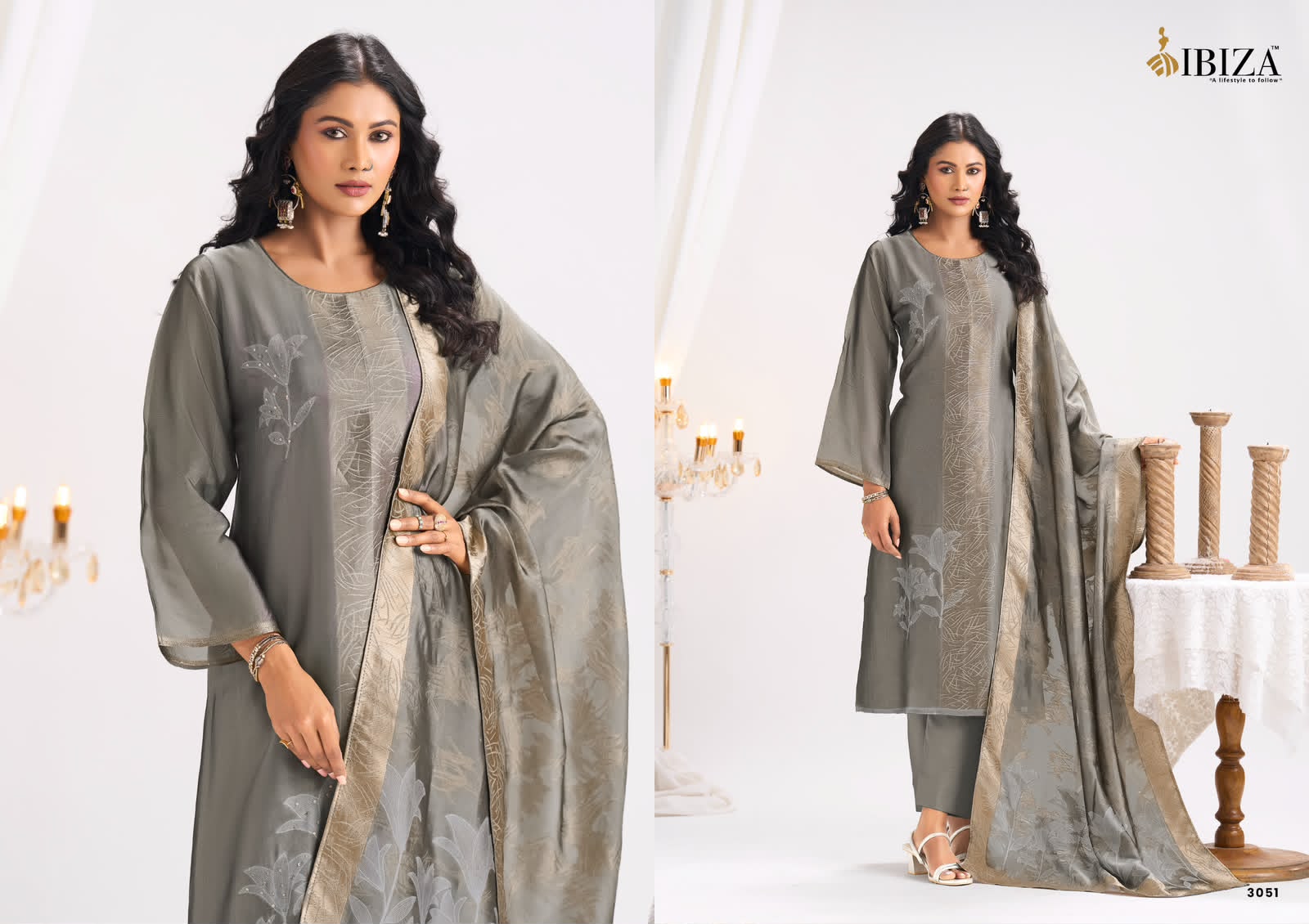 Safina Ibiza Banglori Silk Pant Style Suits Supplier Ahmedabad