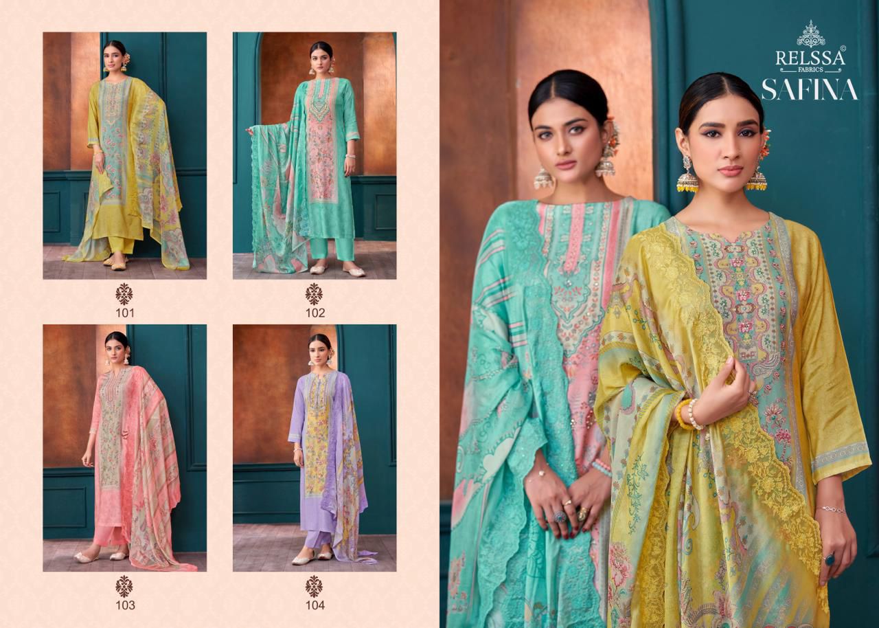 Safina Relssa Fabrics Modal Pant Style Suits
