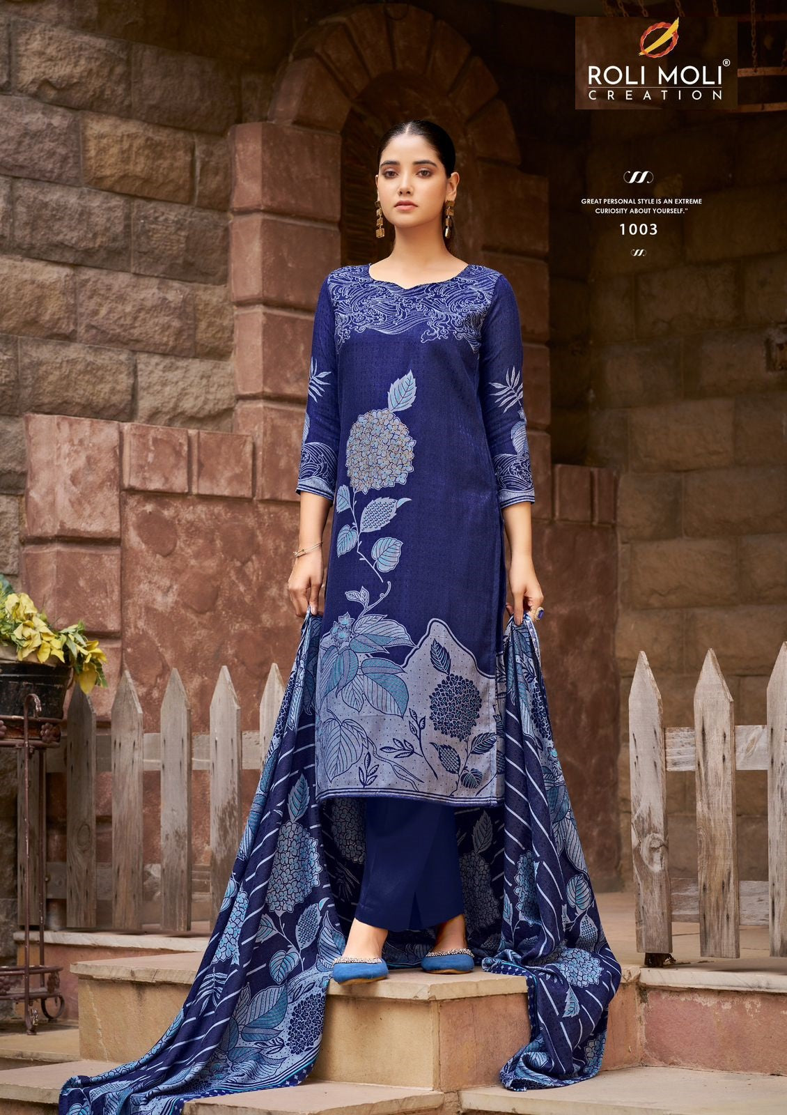 Safina Roli Moli Karachi Pashmina Salwar Suits Wholesale Rate