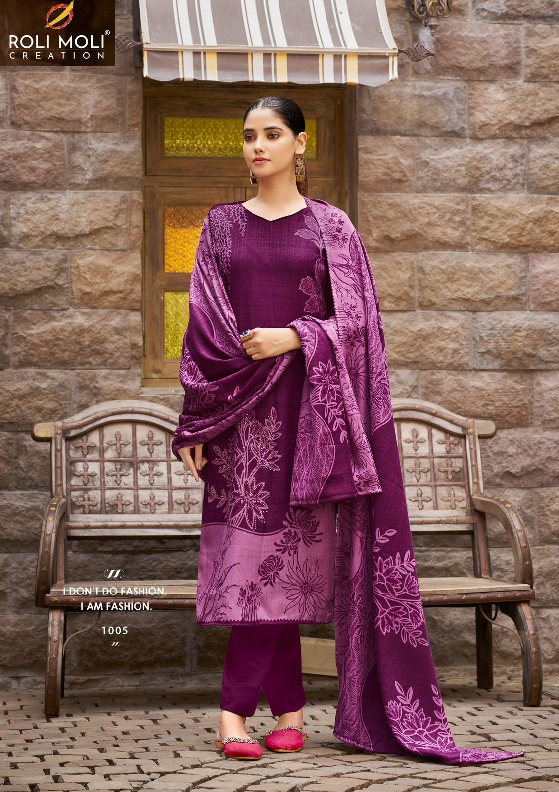 Safina Roli Moli Karachi Pashmina Salwar Suits Wholesale Rate