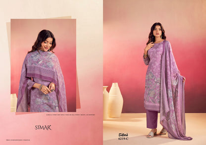 Safina Simar Viscose Muslin Pant Style Suits Exporter Ahmedabad