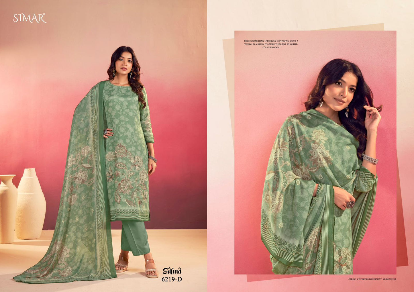 Safina Simar Viscose Muslin Pant Style Suits Exporter Ahmedabad