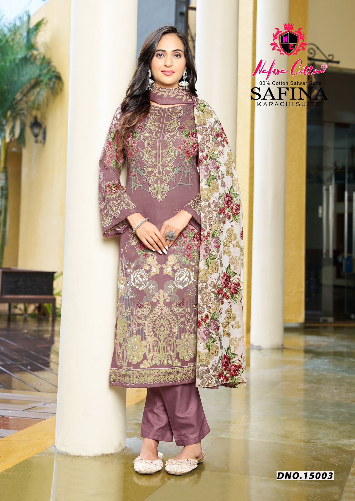 Safina Vol 15 Nafisa Cotton Cotton Karachi Salwar Suits Exporter Gujarat