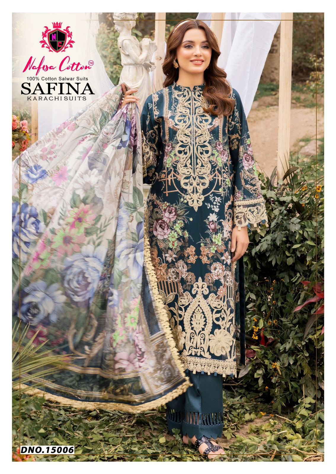 Safina Vol 15 Nafisa Cotton Cotton Karachi Salwar Suits Exporter Gujarat
