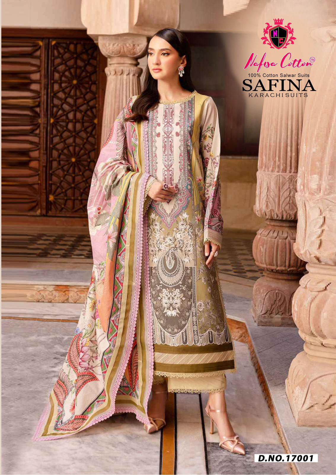 Safina Vol 17 Nafisa Cotton Karachi Salwar Suits Supplier Gujarat