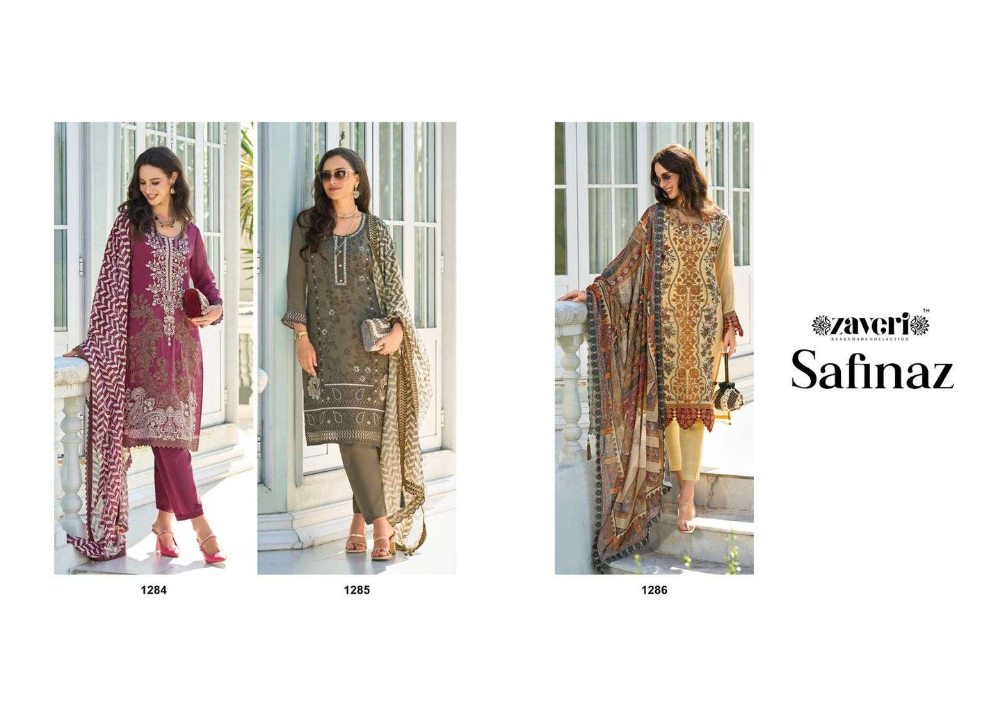 Safinaz Zaveri Soft Organza Pakistani Readymade Suits Wholesale Price