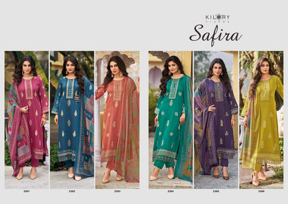 Safira Kilory Jam Cotton Pant Style Suits Wholesaler Gujarat
