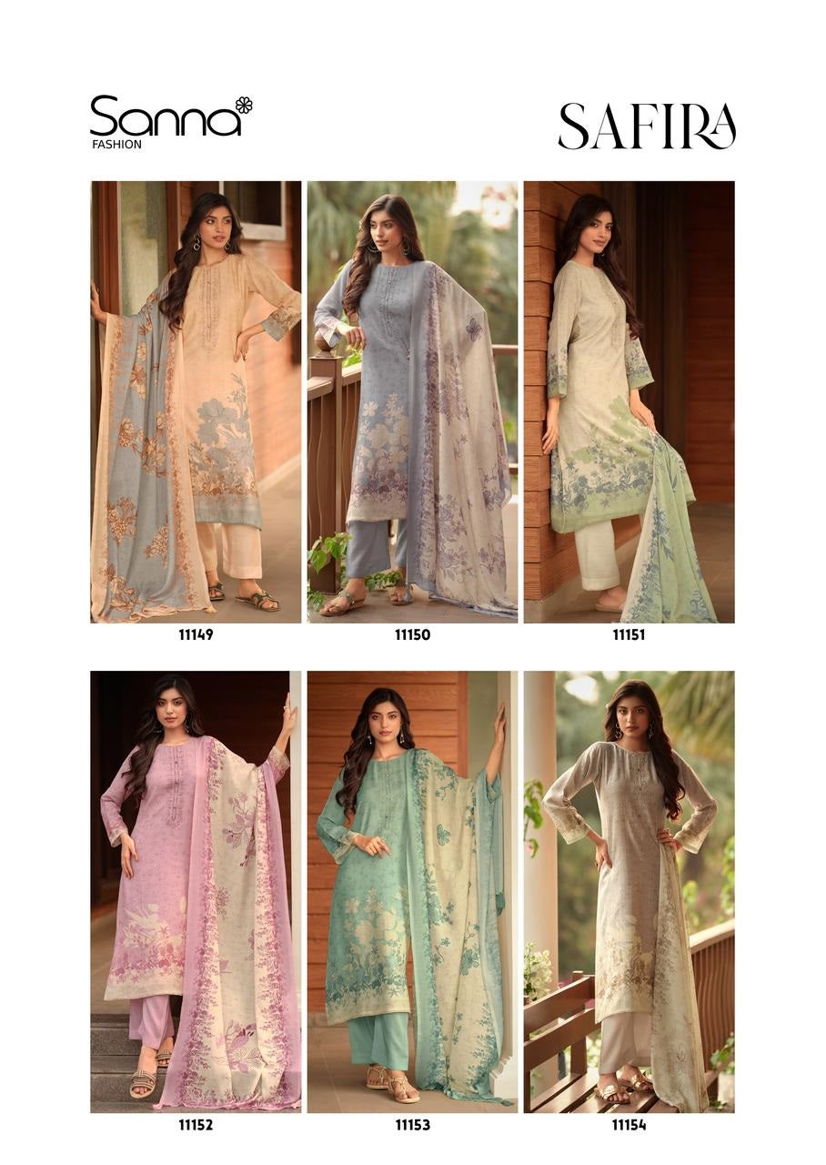 Safira Sanna Fashion Linen Pant Style Suits Wholesale