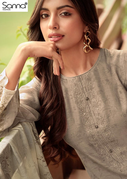 Safira Sanna Fashion Linen Pant Style Suits Wholesale