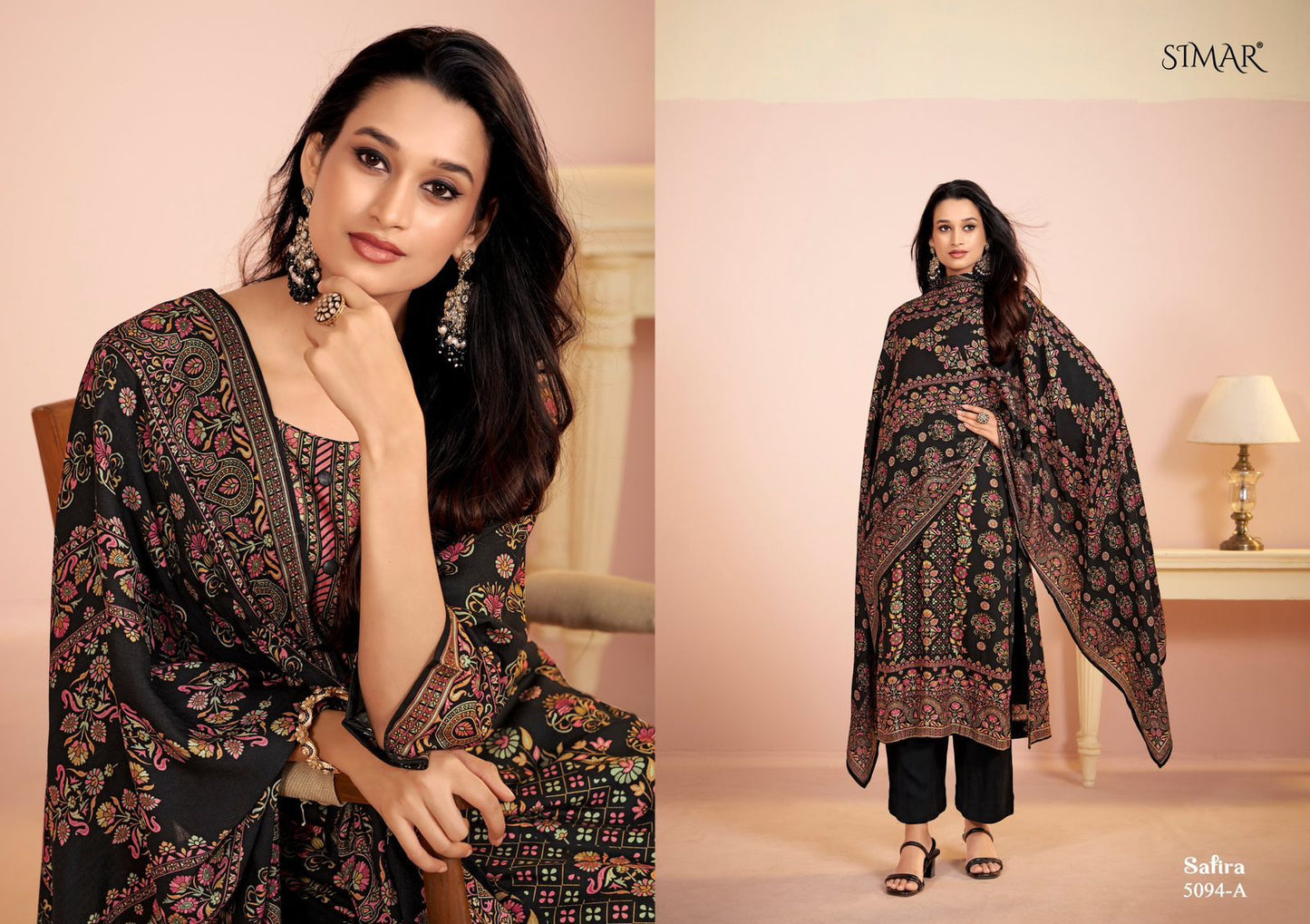 Safira Simar Pashmina Suits Manufacturer India