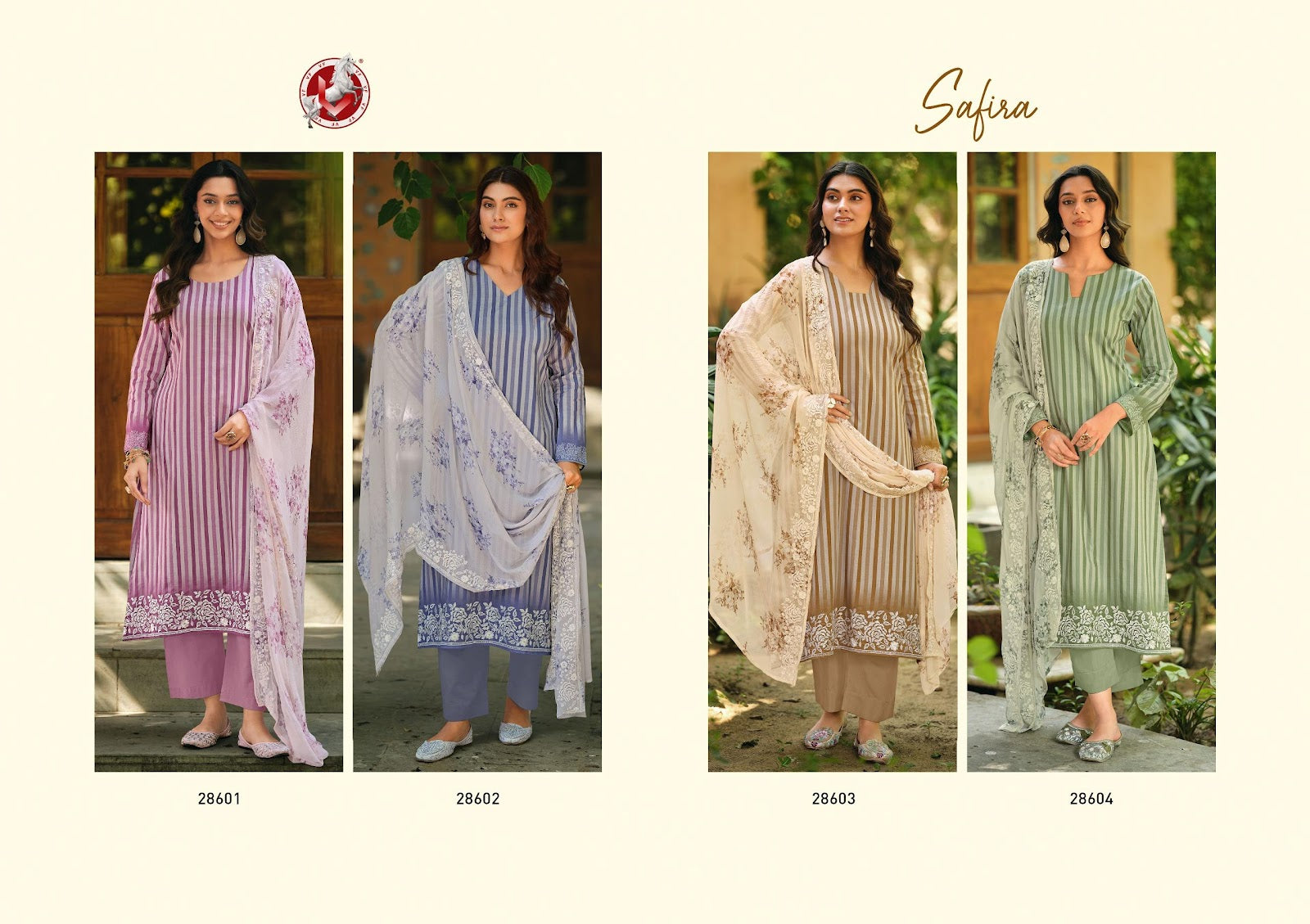 Safira Vivek Lawn Cotton Pant Style Suits Wholesale Rate