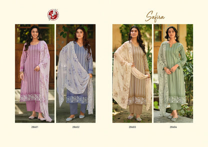 Safira Vivek Lawn Cotton Pant Style Suits Wholesale Rate