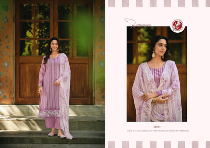 Safira Vivek Lawn Cotton Pant Style Suits Wholesale Rate