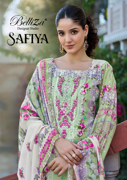 Safiya Belliza Designer Studio Cotton Karachi Salwar Suits Wholesaler Ahmedabad