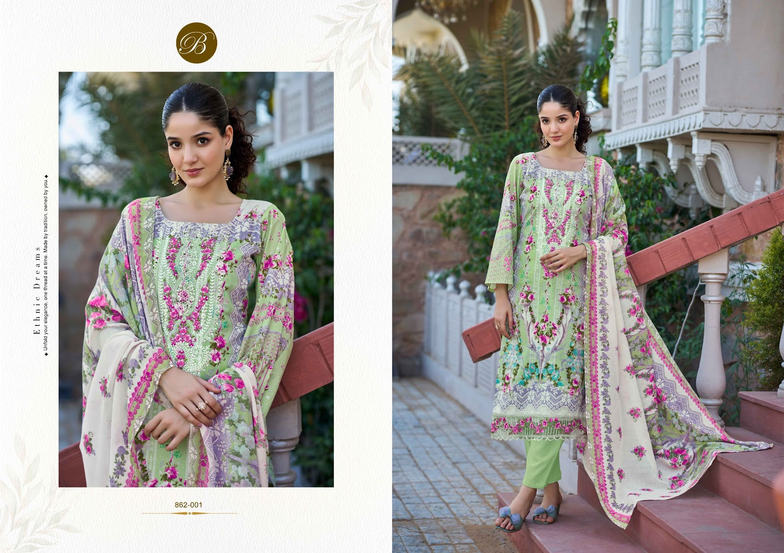 Safiya Belliza Designer Studio Cotton Karachi Salwar Suits Wholesaler Ahmedabad