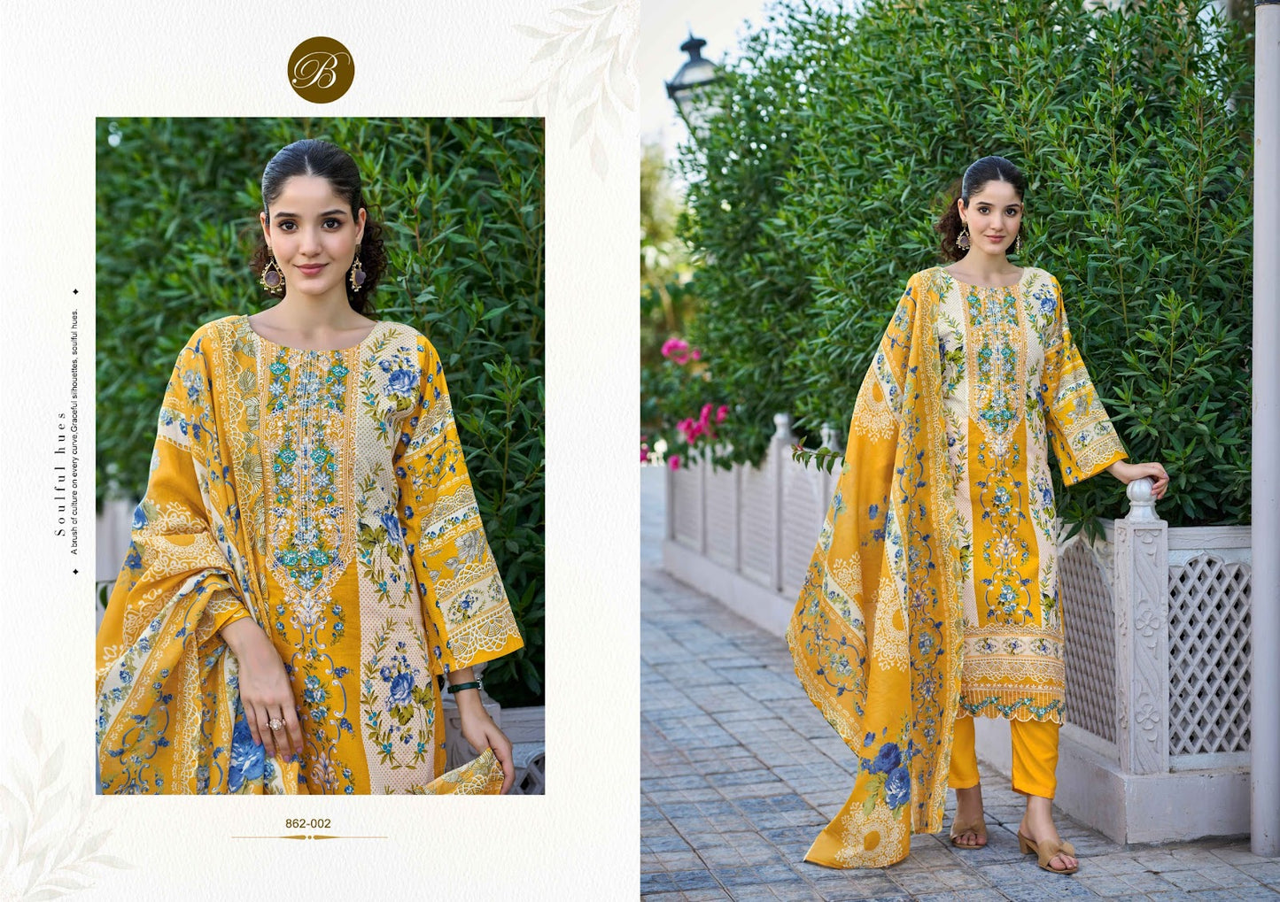 Safiya Belliza Designer Studio Cotton Karachi Salwar Suits Wholesaler Ahmedabad