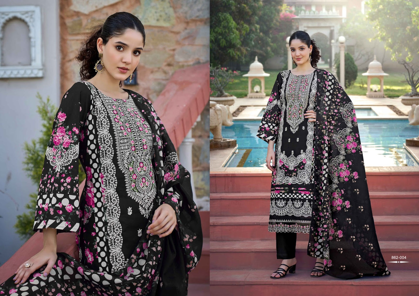 Safiya Belliza Designer Studio Cotton Karachi Salwar Suits Wholesaler Ahmedabad