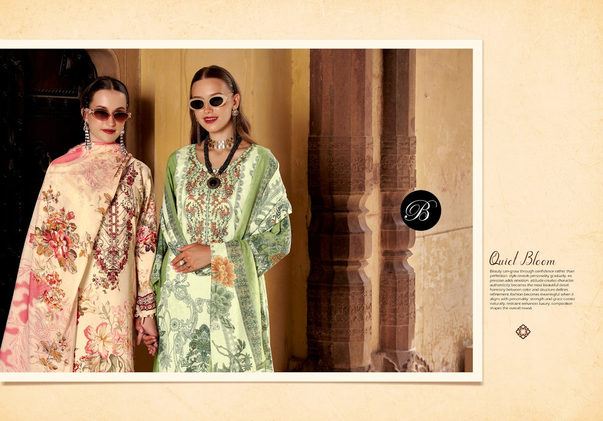 Safiya Vol 3 Belliza Designer Studio Cotton Karachi Salwar Suits Manufacturer India