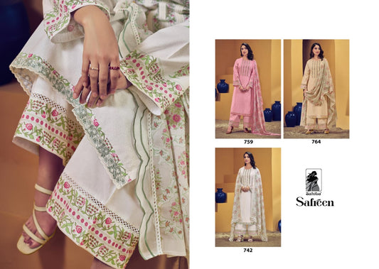Safreen Sahiba Cotton Lawn Pant Style Suits