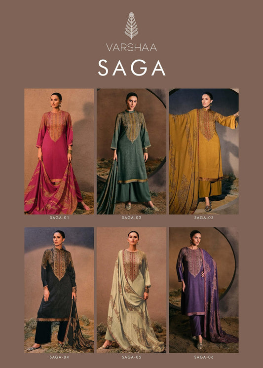 Saga Varshaa Pant Style Suits Wholesaler Gujarat