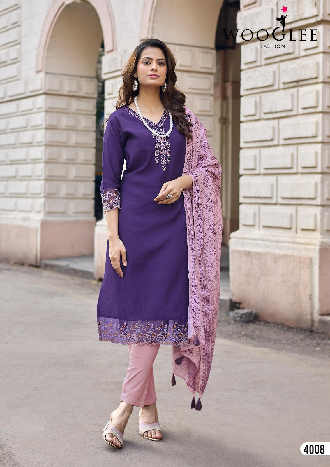 Sagaai Vol 3 Wooglee Viscose Weaving Readymade Pant Style Suits Wholesaler Ahmedabad